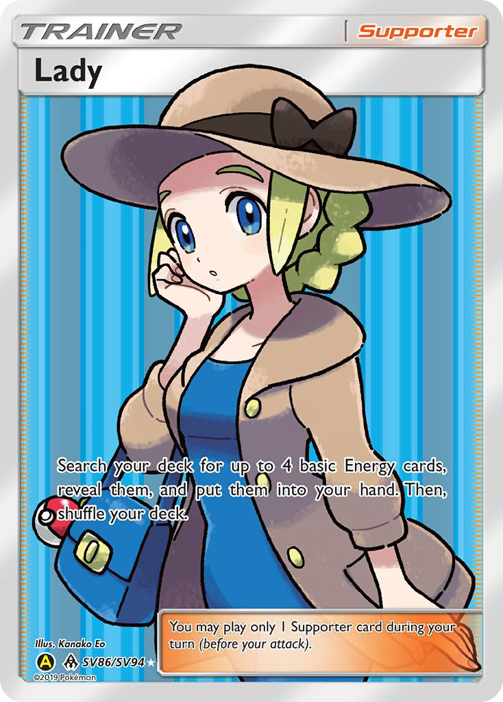 Hidden Fates Shiny Vault Lady SV86/SV94